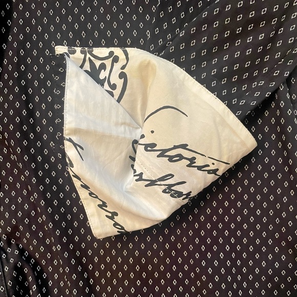 The Laundry Room Howe Men’s Black w/White Detail Long Sleeve Button Dress Shirt - Picture 7 of 13